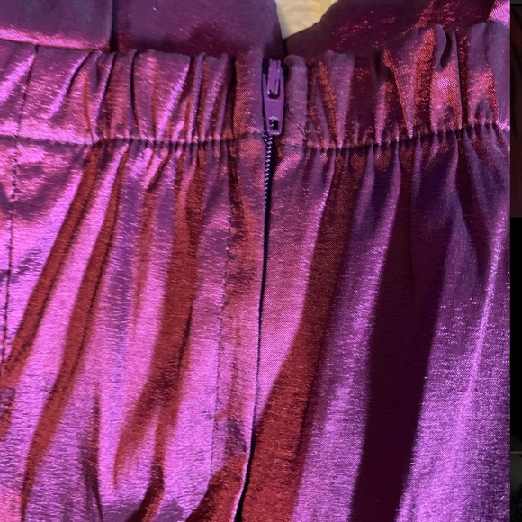 Metallic Purple Cutout Dress - Picture 4 of 5